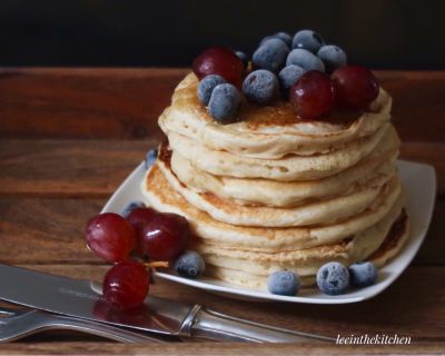 Vegan „Buttermilk“ Pancakes * Pancakes mit „Buttermilch“
