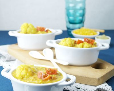 Blumenkohl-Linsen-Suppe mit Moringa ❤