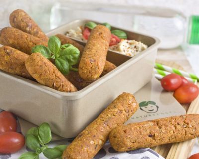 Linsen-Polenta-Sticks aus dem Ofen