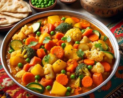 Entdecke das ayurvedische Gemüsecurry für Kapha-Dosha: Ein Rezept für Wärme und Leichtigkeit