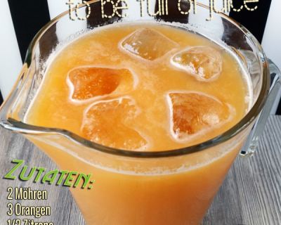 Kaltgepresster Möhren-Birnen-Melone-Orangen-Zitronen-Saft