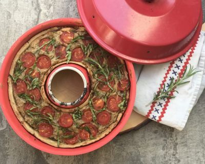 Tomaten-Lauch-Quiche aus dem Omnia-Backofen