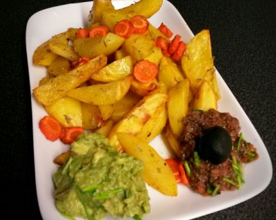 Ofenkartoffeln mit zweierlei Dip