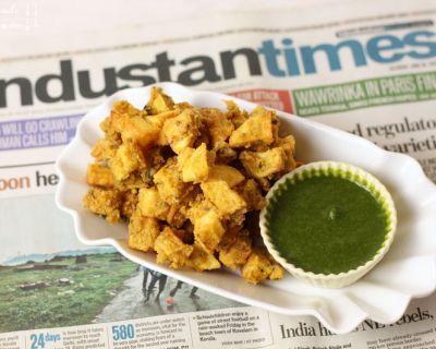 Kartoffel Pakoras mit Hari Chutney – Aloo Pakoras