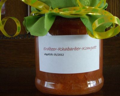 Erdbeer-Rhabarber-Kompott
