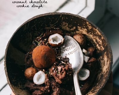 Coconut Chocolate Cookie Dough – schokoladiger Keksteig aus Kidneybohnen