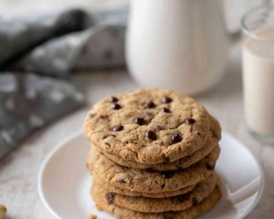 Vegane Chocolate Chip Cookies mit Walnüssen