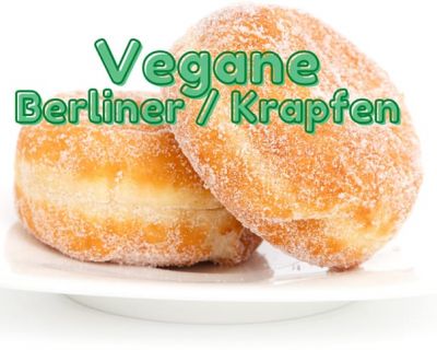 Rezept: Vegane Berliner / Krapfen im Ofen backen