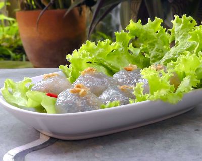 Thai gefüllte Sago Bällchen