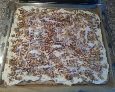 Walnuss-Stachelbeerkuchen - Thüringer Blechkuchen