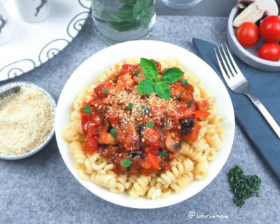 Wohlfühl Essen: Mediterrane Gemüse Pasta