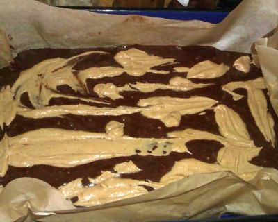 Erdnussbutter-Brownies