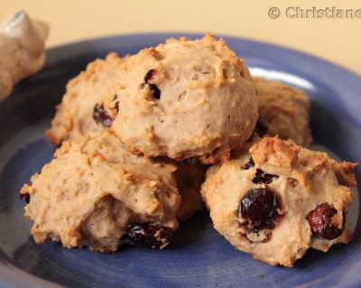 Dinkel-Cranberry-Cookies (low-fat)