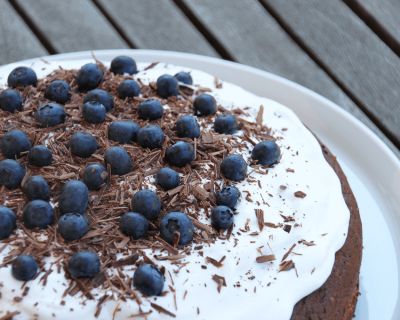 Schoko-Blaubeer-Torte