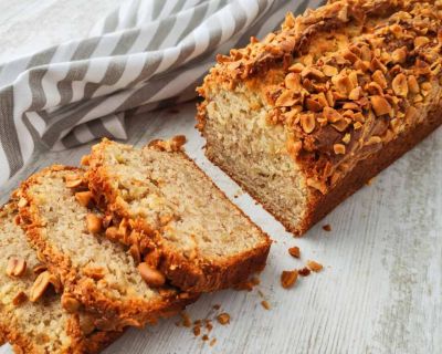 Veganes Bananenbrot mit Erdnussbutter