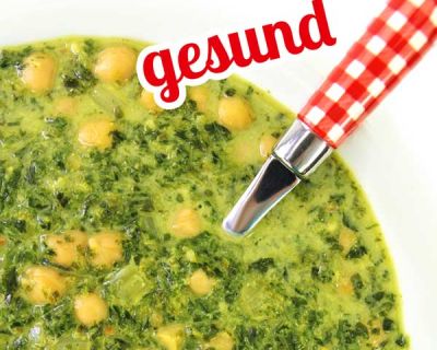 Veganer Eintopf mit Grünkohl und Kichererbsen