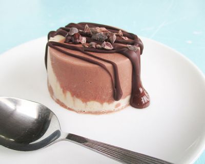 Mini Schokoladen Vanille Eiscremes (Vegan, Glutenfrei)