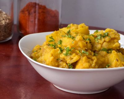 Indisch: Aloo Masoor Dal – Kartoffeln und Linsen
