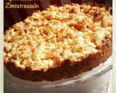 Apfelkuchen mit Zimtstreuseln