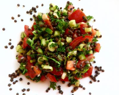 TABOULEH MIT BELUGALINSEN