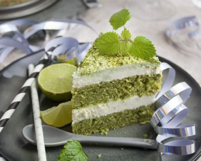 Melissen-Matcha-Torte – Happy Birthday!