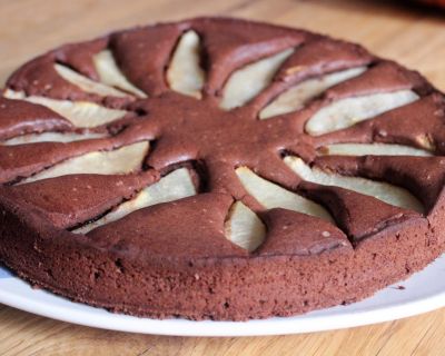 Familienrezept veganisiert: Schokoladiger Birnenkuchen