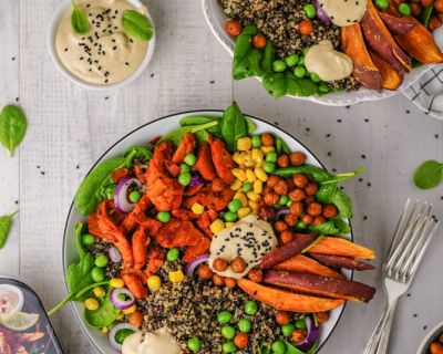 Grilled Chicken Paprika Bowl - Köstlich vegan