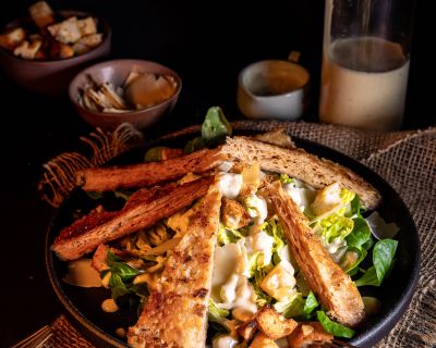 Veganes Caesar Dressing – authentisch wie original mit Sardellen