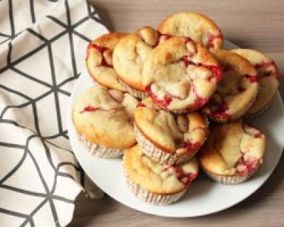 Rezept: Erdbeer Bananen Muffins