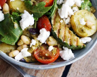 Mediterraner Kartoffelsalat mit Grillgemüse