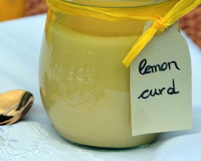 Lemon Curd, ohne Soja mit Agavendicksaft gesüßt