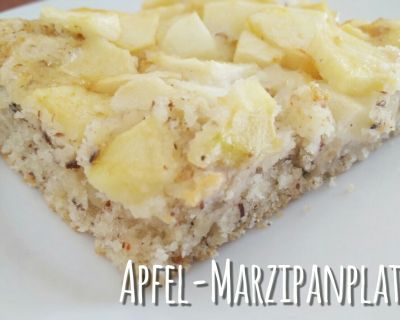 Apfel-Marzipanplatte