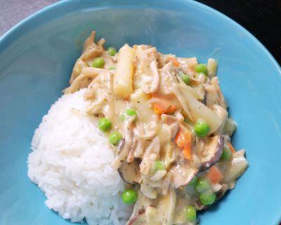 veganes Jackfruitfrikassee