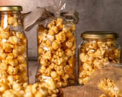 Gesalzenes Karamell Popcorn – Toffee Popcorn selbstgemacht