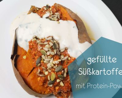 gefüllte Süßkartoffel