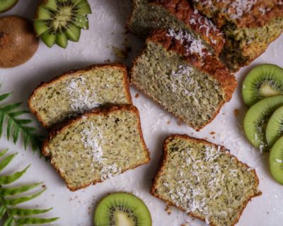 Köstlicher veganer Kiwi-Kuchen