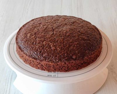 Veganer Schokobiskuit (Schoko Tortenboden ohne Ei)