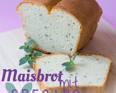 #Brotbackenfürfaule – Maisbrot mit Oregano (vegan)