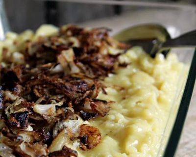 Käsespätzle, Kasspatzln, Chäschnöpfli – Spätzle mit veganem Käse