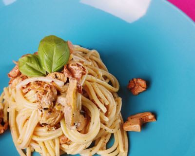 Zitronen – Pfifferling Spaghetti