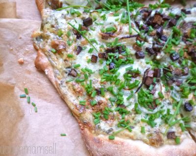 Veganer Flammkuchen