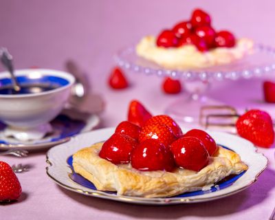 Erdbeerplunder – wie aus der Bäckerei und vegan