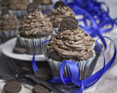 Einfache Oreo-Cupcakes – Cookies’n‘Cream