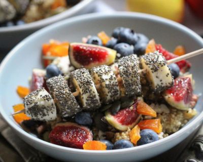 Schnelles Quinoa-Power-Frühstück mit Bananen-Chia-Stick