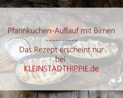 Pfannkuchen-Auflauf mit Birne