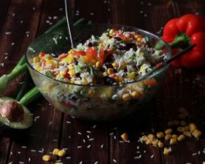 Rezept: veganer Reissalat mexikanischer Art
