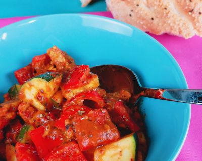 Paprika-Sahne-„Hähnchen“ (vegan)