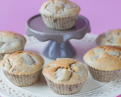 Birnen-Muffins mit Walnüssen (vegan)