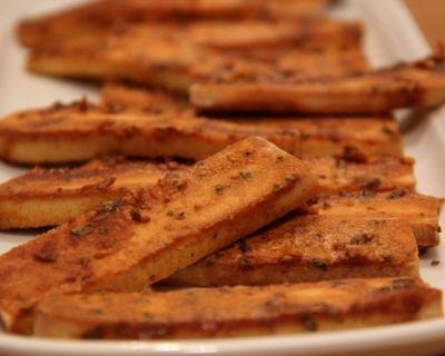 Gebackener Tofu mit Sesam-Kräuter-Marinade