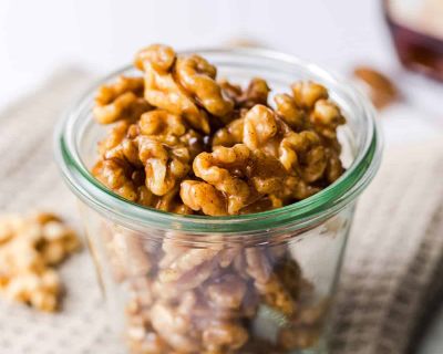Karamellisierte Walnüsse mit Ahornsirup